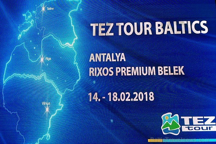 Starptautiskais tūroperators «Tez Tour Latvija» kopā ar tūrisma aģentūrām no Baltijas grandiozi svin 15 gadu jubileju Turcijas viesnīcā «Rixos Premium 216830