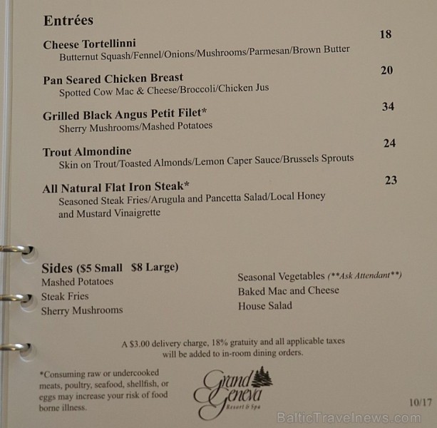 Travelnews.lv iepazīst «Grand Geneva Resort & Spa» ēdienkarti. Atbalsta: Finnair 223942