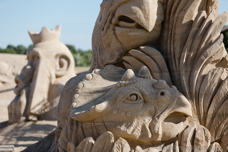 Jelgavā  aizvadīts jau 12. Starptautiskais smilšu skulptūru festivāls