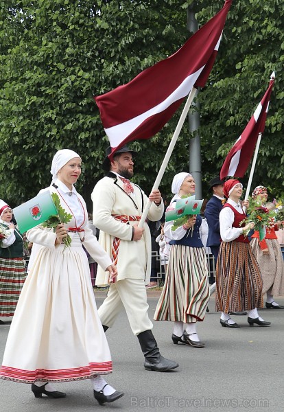 Dziesmu un deju svētku atklāšanas gājiens 1.07.2018 pulcē Rīgā visus Latvijas novadus 226576