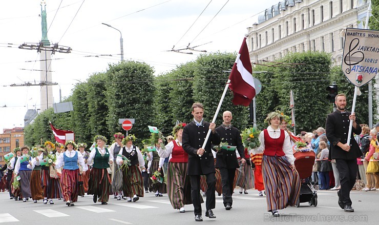 Dziesmu un deju svētku atklāšanas gājiens 1.07.2018 pulcē Rīgā visus Latvijas novadus 226580