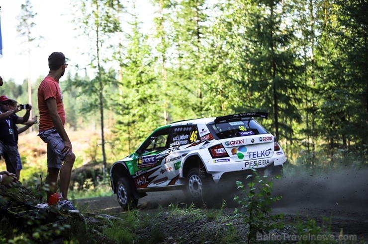 Somijas rallijā Neste Rally Finland 2018 aktīvi cīnās par uzvaru. Foto: Gatis Smudzis 229315