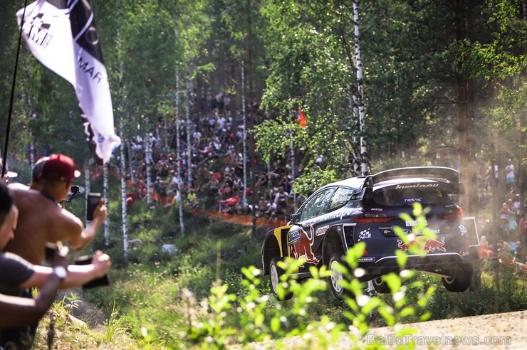 Somijas rallijā Neste Rally Finland 2018 aktīvi cīnās par uzvaru. Foto: Gatis Smudzis 229327