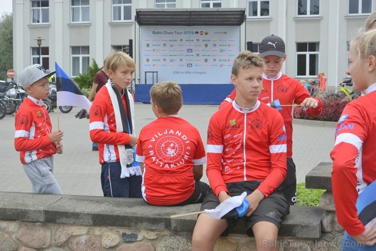 Valmierā  startēja “Baltic Chain tour” velobrauciens. 