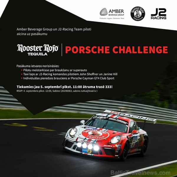 Travelnews.lv 5.09.2018 dodas sacīkšu trasē 333 ar īstu sporta vāģi «Porsche Cayman GT4». Atbalsta: Amber Beverage Group