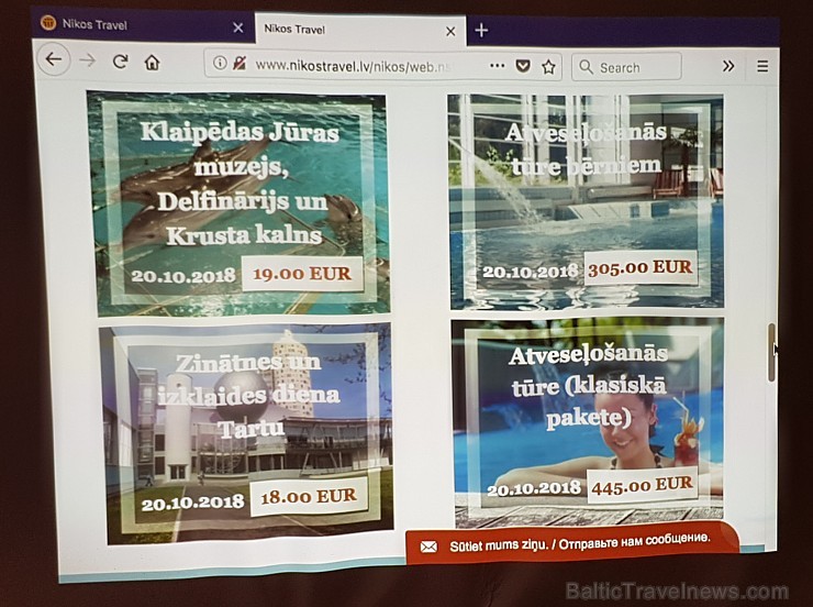 Tūrisma firma «Nikos Travel» 19.10.2018 prezentē jauno interneta mājas lapu un ceļojumu rezervēšanas sistēmu aģentiem 235661