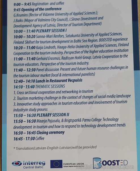 Vidzemes Augstskola organizē 25.10.2018 starptautisku tūrisma konferenci «Tūrisma izglītības izcilību meklējot. Augstskolu un nozares sadarbības persp Vidzemes Augstskola organizē 25.10.2018 starptautisku tūrisma konferenci «Tūrisma izglītības izcilību meklējot. Augstskolu un nozares sadarbības persp 236125