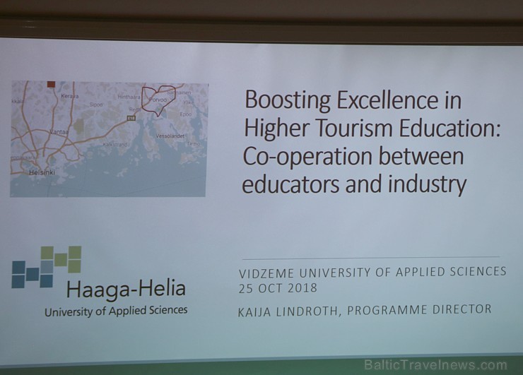 Vidzemes Augstskola organizē 25.10.2018 starptautisku tūrisma konferenci «Tūrisma izglītības izcilību meklējot. Augstskolu un nozares sadarbības persp
