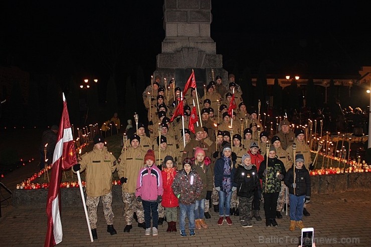 Gulbenē godina Latvijas brīvības cīnītājus