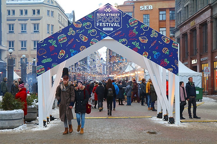 Vecrīgā «Riga Street food festivāls» 12.01.2019 priecē rīdziniekus un pilsētas viesus