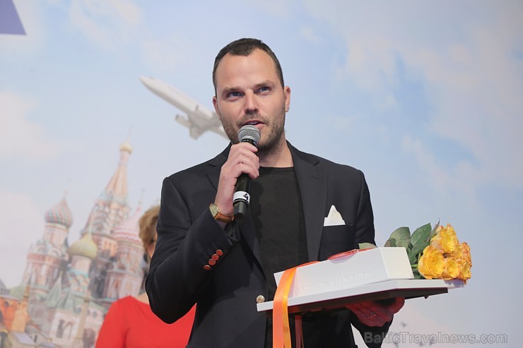 Sveicam «GADA CILVĒKS TŪRISMĀ 2018» laureātus tūrisma izstādē «Balttour 2019». Foto: Rojs Maizītis 246642
