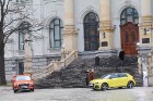 Jaunais «Audi A1 Sportback» prezentējas 2.02.2019 uz «Audi Burbuļu parāde 2019» fona Latvijas Nacionālajā mākslas muzejā 2