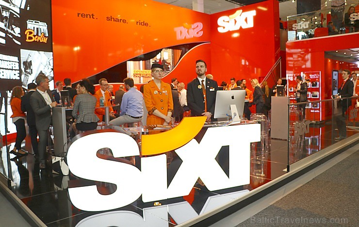 «Sixt»  kā pirmā premium klases auto noma pasaulē prezentē mobilitātes platformas aplikāciju tūrisma izstādē «ITB Berlin»  - «SIXT rent, SIXT share un