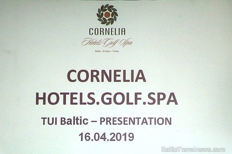 «TUI Latvia» brokastu gaisotnē iepazīstina ceļojumu konsultantus ar Turcijas viesnīcu «Cornelia Deluxe Golf Resort Hotel» 251905