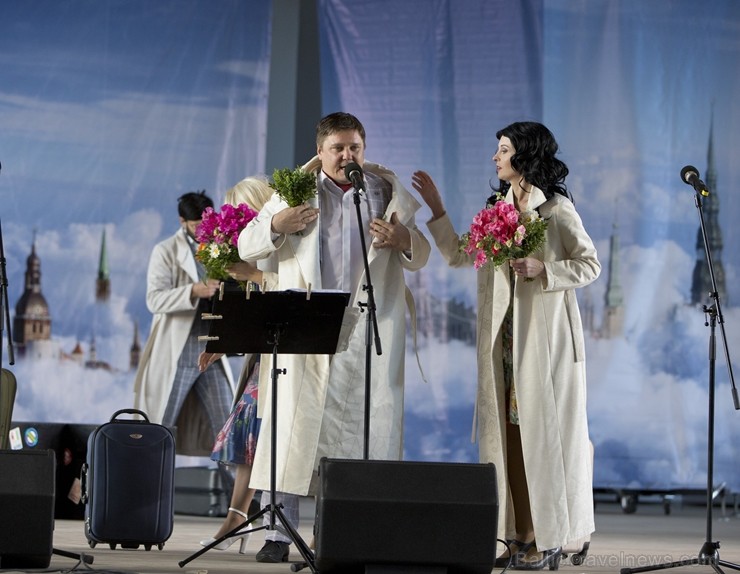 Muzikālā izrāde «Čikāgas piecīši. Leģendu atgriešanās» apceļo Latvijas pilsētas un mazpilsētas. Foto: Andris Zemels