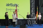 «airBaltic» godina ar 3 īpašām lidmašīnām Baltijas ceļa 30. gadadienu 34