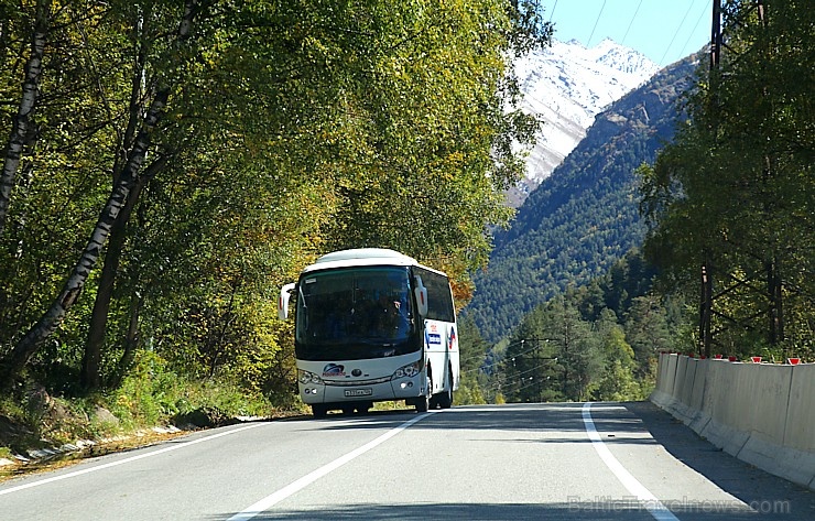 Travelnews.lv ceļo ar auto no Terskola Elbrusa piekājē uz Miņeraļnije Vodi. Atbalsta: Magtur 268233