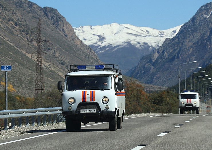 Travelnews.lv ceļo ar auto no Terskola Elbrusa piekājē uz Miņeraļnije Vodi. Atbalsta: Magtur 268237
