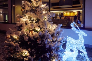 Oficiālā Santa Klausa lidsabiedrība ««Finnair» rīko Ziemassvētku pasākumu sadarbības partneriem viesnīcā «Radisson Blu Daugava Hotel». Foto: Yuris Zal 9