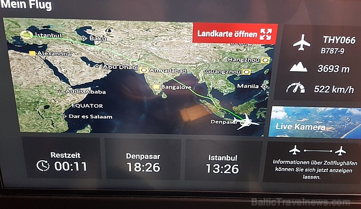 Travelnews.lv lido biznesa klasē ar «Turkish Airlines» no Rīgas uz Denpasaru caur Stambulu. Foto: ar Samsung Galaxy Note8 274608