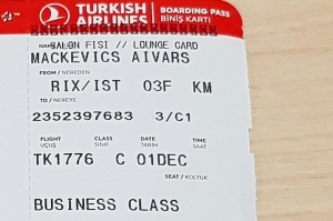 Travelnews.lv ar «Turkish Airlines» biznesa klases biļeti iepazīst «Primeclass Business Lounge» lidostā «Rīga» Foto: Samsung 1
