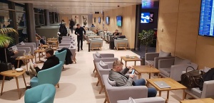 Travelnews.lv ar «Turkish Airlines» biznesa klases biļeti iepazīst «Primeclass Business Lounge» lidostā «Rīga» Foto: Samsung 2