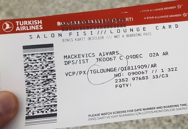 Travelnews.lv ar «Turkish Airlines» biznesa klases biļeti iepazīst «Business Lounge» Bali lidostā Travelnews.lv ar «Turkish Airlines» biznesa klases biļeti iepazīst «Business Lounge» Bali lidostā 275100