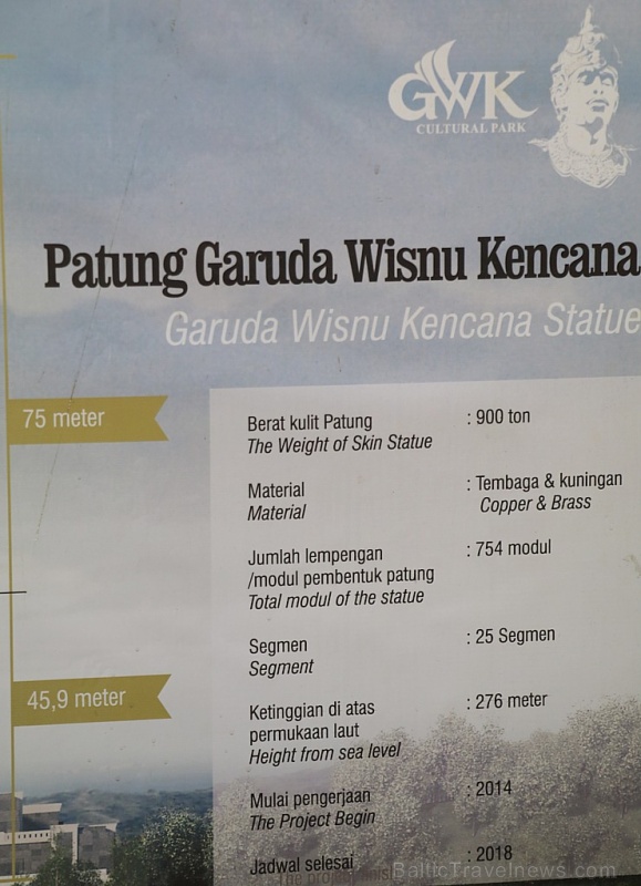 Travelnews.lv iepazīst Bali salā «Garuda Wisnu Kencana Cultural Park». Atbalsta: «Turkish Airlines» un «365 Brīvdienas» 276699