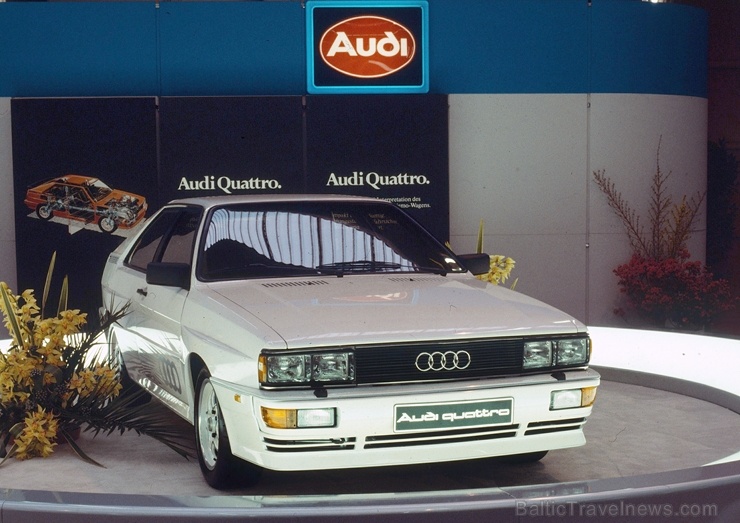 Leģendārā Audi pilnpiedziņas sistēma quattro šogad svin 40 gadu kopš tās prezentācijas Audi quattro modelī 1980. gadā 280112