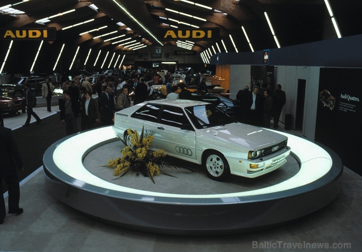 Leģendārā Audi pilnpiedziņas sistēma quattro šogad svin 40 gadu kopš tās prezentācijas Audi quattro modelī 1980. gadā 280113