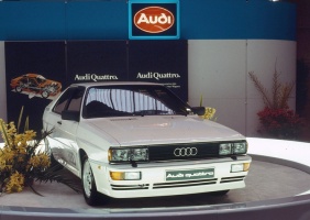 Leģendārā Audi pilnpiedziņas sistēma quattro šogad svin 40 gadu kopš tās prezentācijas Audi quattro modelī 1980. gadā 2