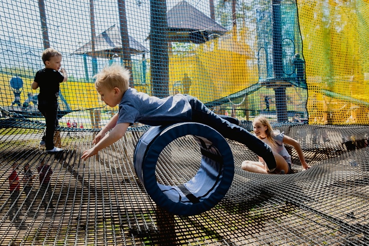 LVM dabas parkā Tērvetē atvērts Tarzāna parks un tīklu parks 283325