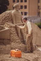Jelgavā top pasakainas smilšu skulptūras 35