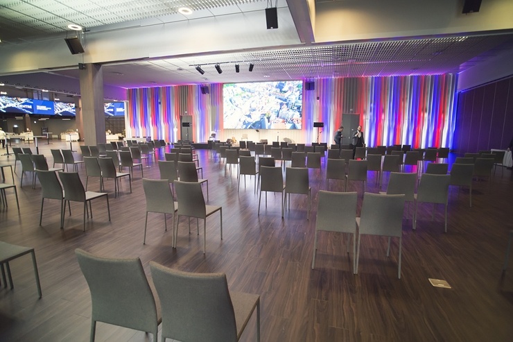 Rīgā 8.10.2020 oficiāli atklāj Baltijā lielāko konferenču centru «ATTA centre». Foto: Aļona Sauskāja 292278