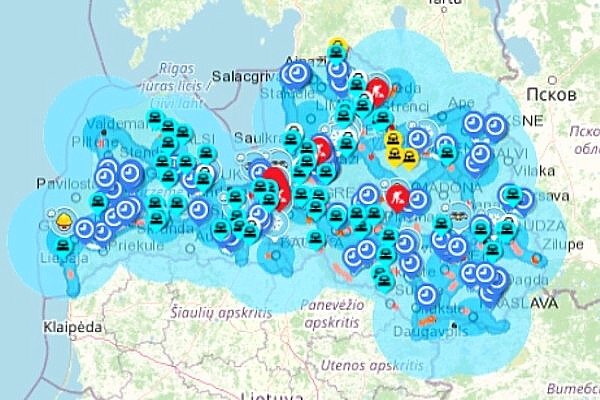 Aktuālā karte: Braukšanas apstākļi uz Latvijas gal