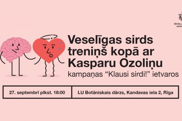 SPKC aicina uz sirds veselības sporta treniņu kopā ar Kasparu Ozoliņu