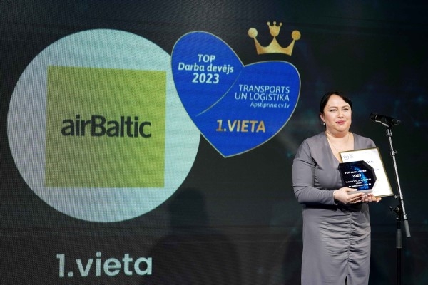 «airBaltic» atzīta par labāko darba devēju transporta un loģistikas sektorā
