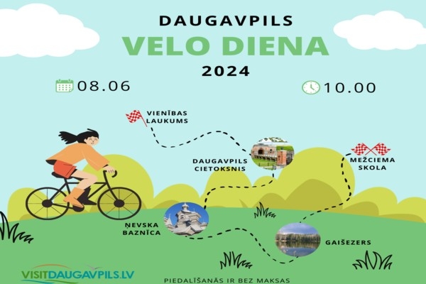 Piesakies velobraucienam - «Daugavpils velo diena 2024»