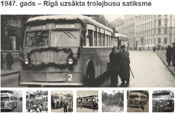 4. novembris vēsturē: Rīgā sāk kursēt trolejbusi