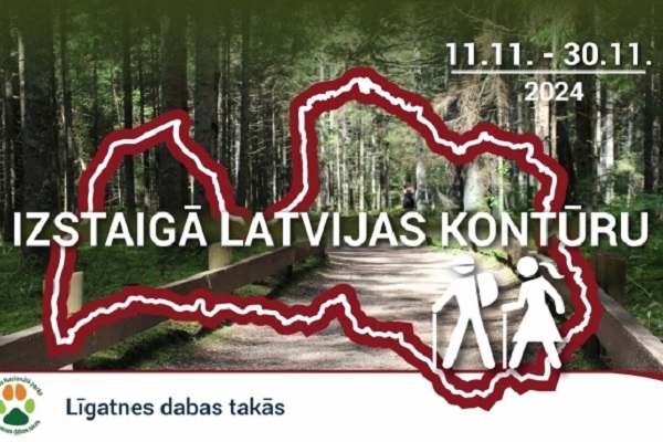 Izstaigā Latvijas kontūru Līgatnes dabas takās