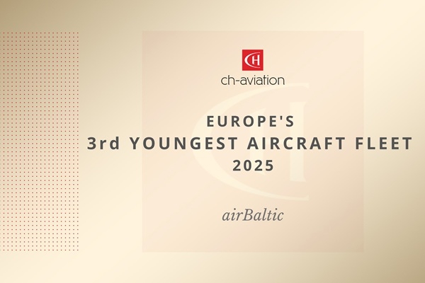 «airBaltic» Receives ch-aviation Europe's Third Yo