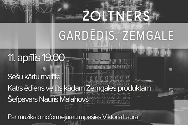 «Michelin» novērtētais restorāns «Zoltners» īpašā 