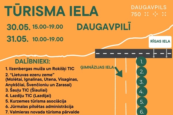 Pasākums «Daugavpils tūrisma iela 2025»