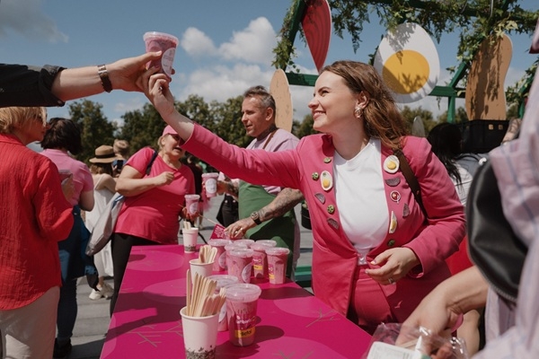 Viļņā notikušajā Rozā zupas festivālā izlietoti va