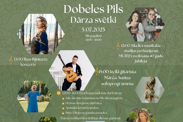 Dārza svētki Dobeles pilī - jubileju zīmē