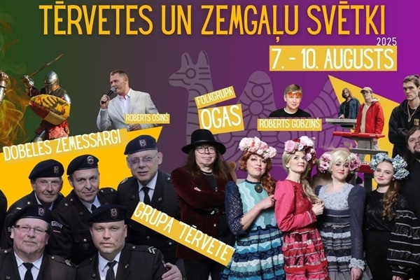 Aicina kopā svinēt Tērvetes un XXII Zemgaļu svētku