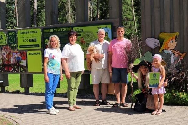 Latvijas valsts mežu dabas parkā Tērvetē sagaidīts