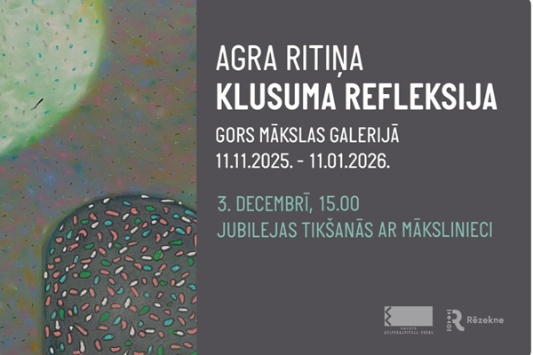 Rēzeknē apskatāma Agras Ritiņas gleznu izstāde «Kl