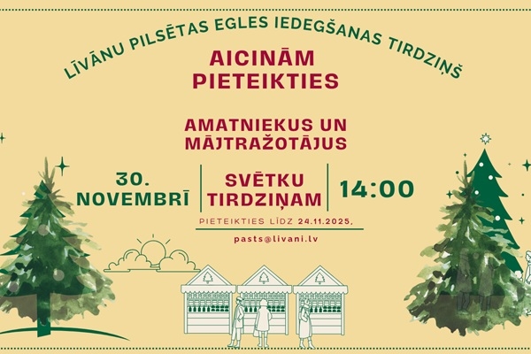 Aicina amatniekus un mājražotājus pieteikties dalī