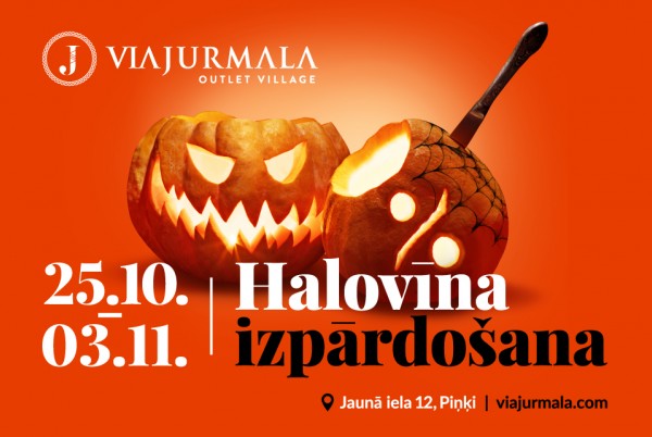 Halovīna izpārdošana outlet ciematā